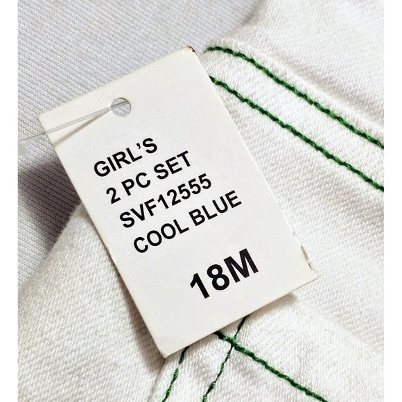 7 For All Mankind 2 Piece Denim Overalls And Flowered Top NWT 18M - Picture 8 of 10